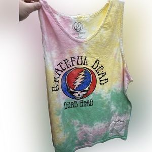 Grateful Dead tie dyed tank top men’s large